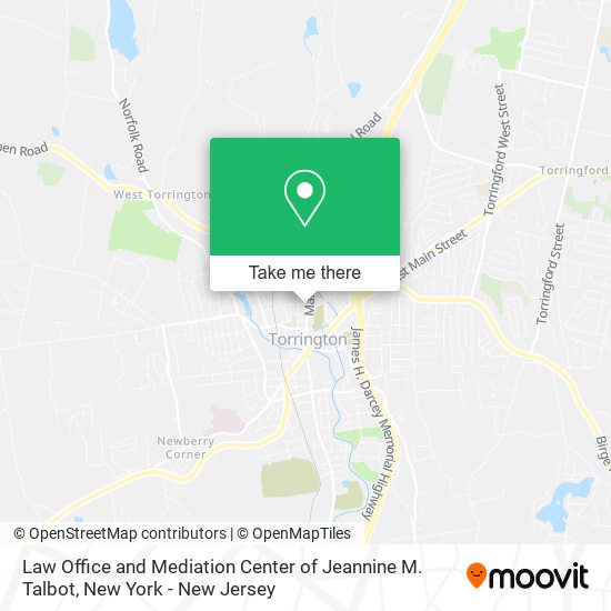 Mapa de Law Office and Mediation Center of Jeannine M. Talbot