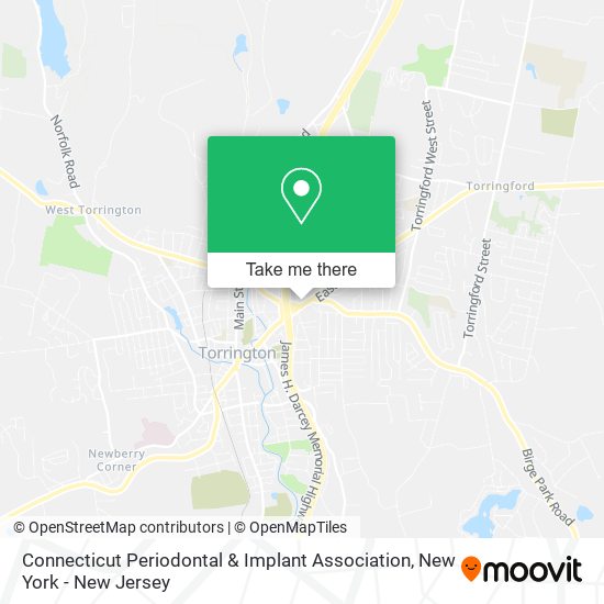 Connecticut Periodontal & Implant Association map