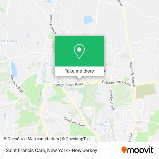 Saint Francis Care map