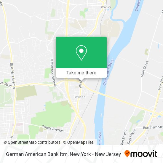 German American Bank Itm map