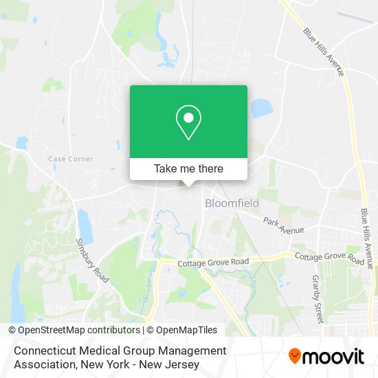 Connecticut Medical Group Management Association map