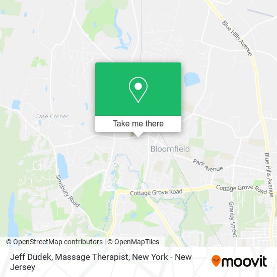 Jeff Dudek, Massage Therapist map