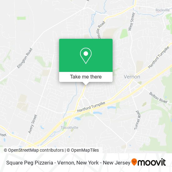 Square Peg Pizzeria - Vernon map