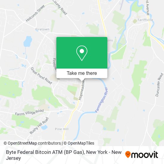 Mapa de Byte Federal Bitcoin ATM (BP Gas)