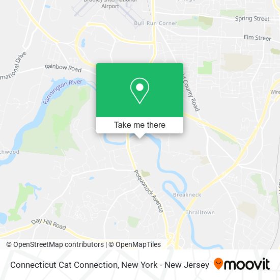 Mapa de Connecticut Cat Connection