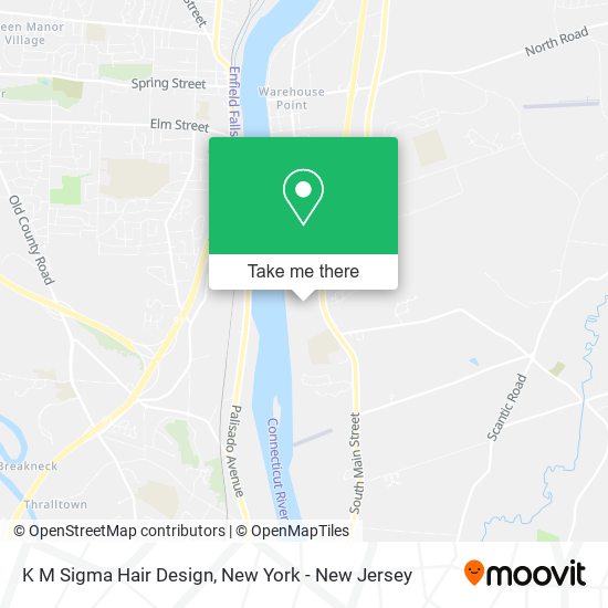 K M Sigma Hair Design map