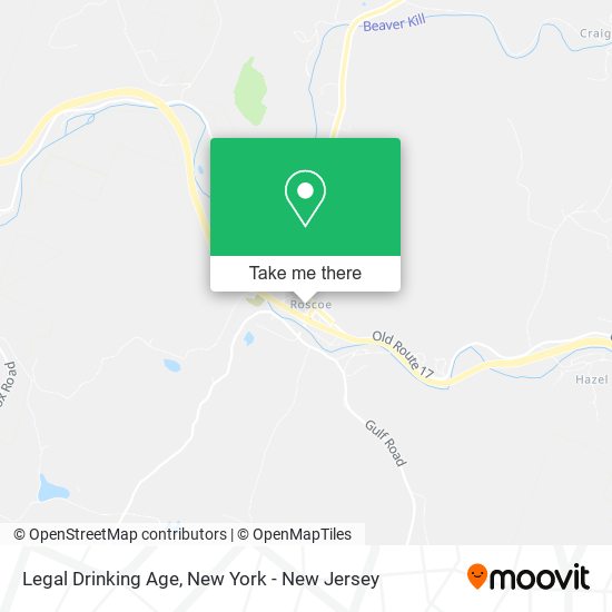 Mapa de Legal Drinking Age