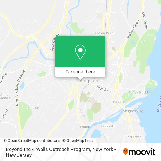 Beyond the 4 Walls Outreach Program map