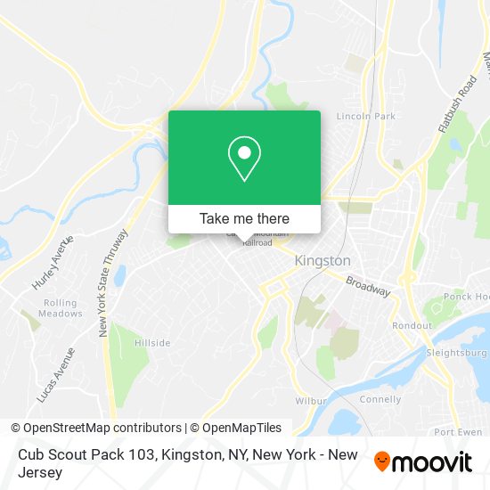 Mapa de Cub Scout Pack 103, Kingston, NY