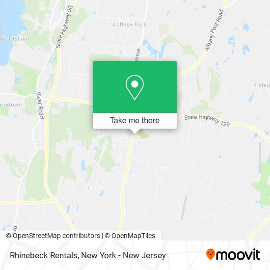 Rhinebeck Rentals map