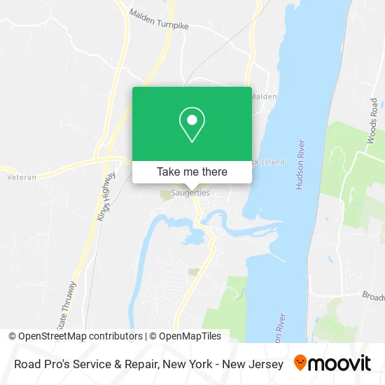 Road Pro's Service & Repair map