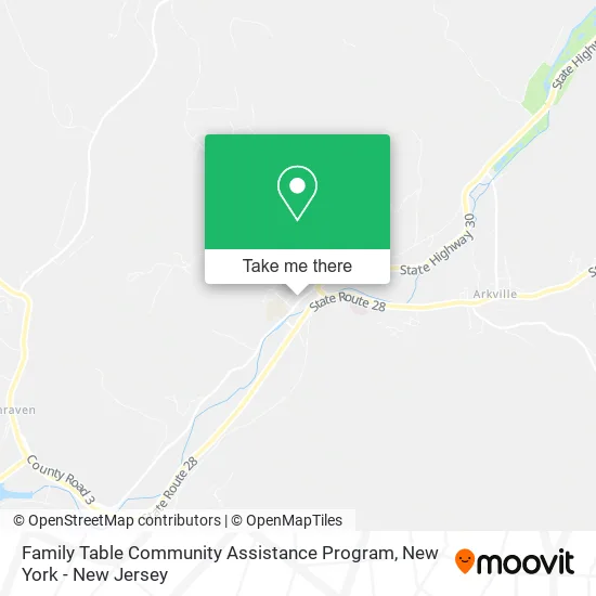 Family Table Community Assistance Program map