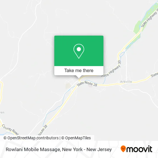 Rowlani Mobile Massage map