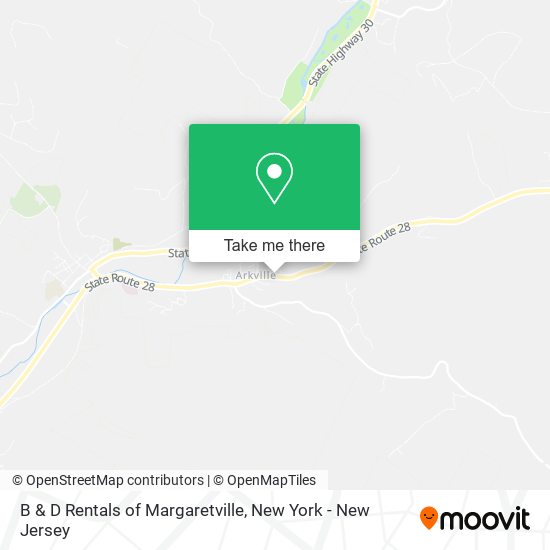 Mapa de B & D Rentals of Margaretville