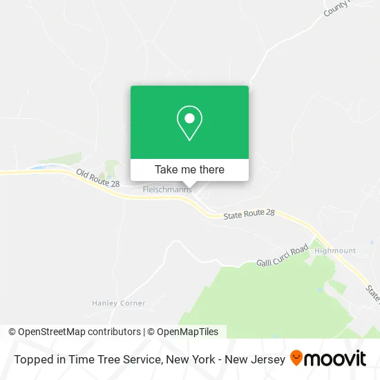 Topped in Time Tree Service map
