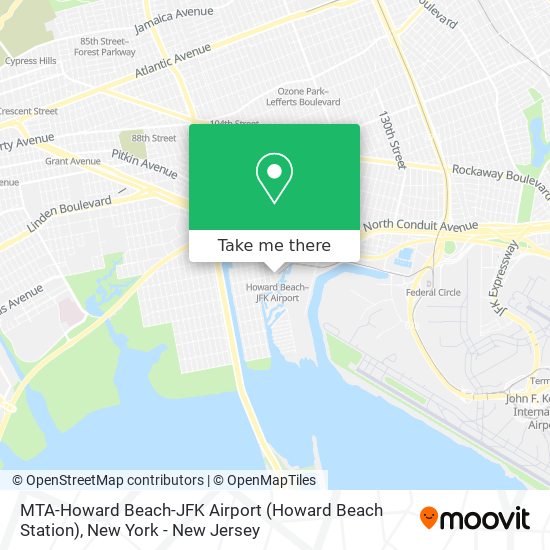 Mapa de MTA-Howard Beach-JFK Airport (Howard Beach Station)