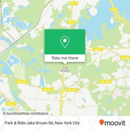 Park & Ride-Jake Brown Rd map