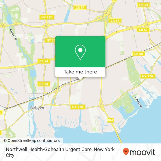 Northwell Health-Gohealth Urgent Care map