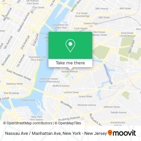 Nassau Ave / Manhattan Ave map
