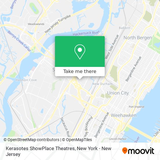Kerasotes ShowPlace Theatres map