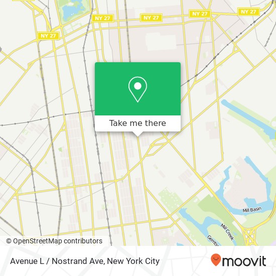 Mapa de Avenue L / Nostrand Ave