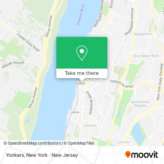 Mapa de Yonkers