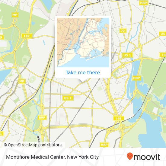 Montifiore Medical Center map