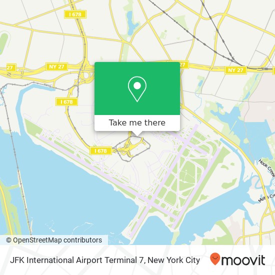 JFK International Airport Terminal 7 map