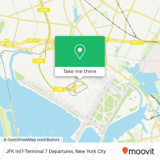 Mapa de JFK Int'l-Terminal 7 Departures