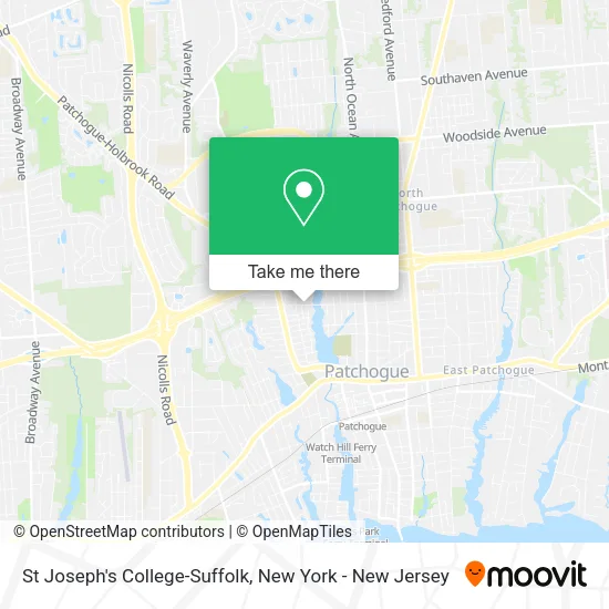 St Joseph's College-Suffolk map