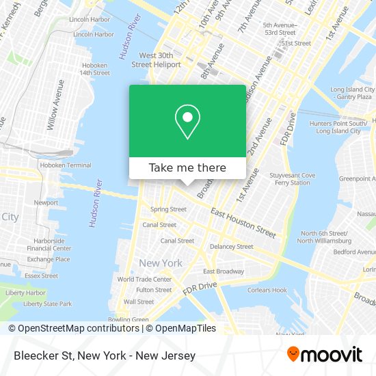 Bleecker St map
