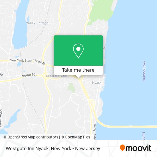 Westgate Inn Nyack map