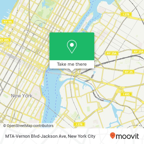 MTA-Vernon Blvd-Jackson Ave map