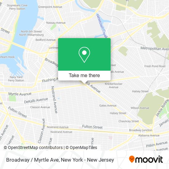 Mapa de Broadway / Myrtle Ave