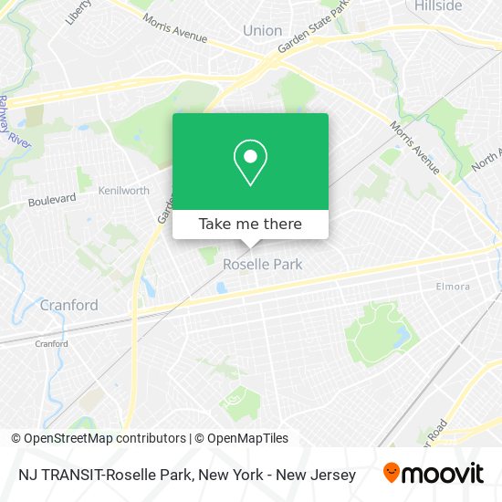 Mapa de NJ TRANSIT-Roselle Park