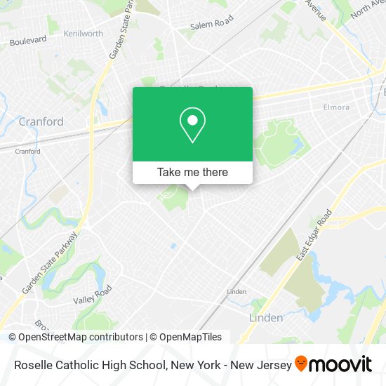 Roselle Catholic High School map
