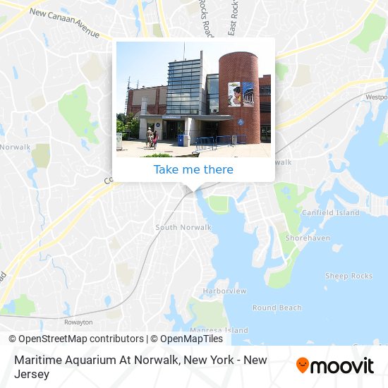 Maritime Aquarium At Norwalk map