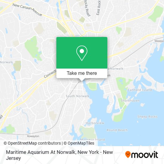 Maritime Aquarium At Norwalk map