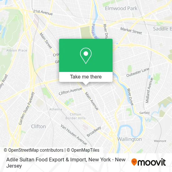 Adile Sultan Food Export & Import map