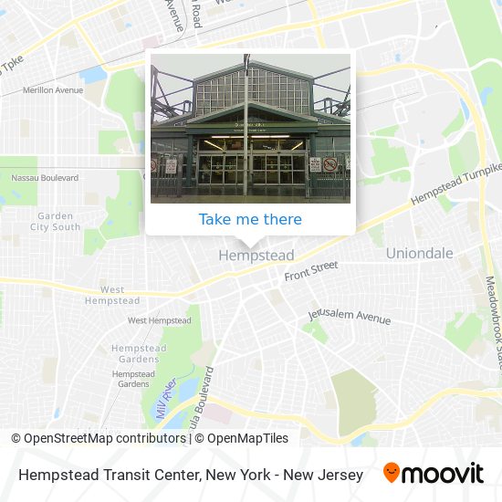 Hempstead Transit Center map