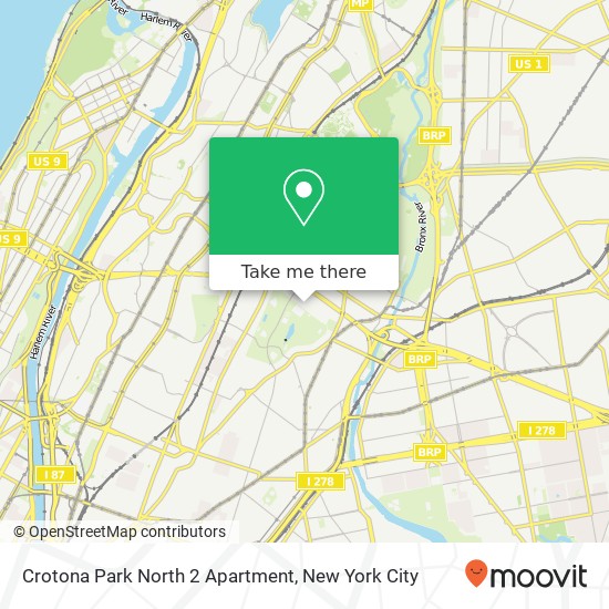 Crotona Park North 2 Apartment map