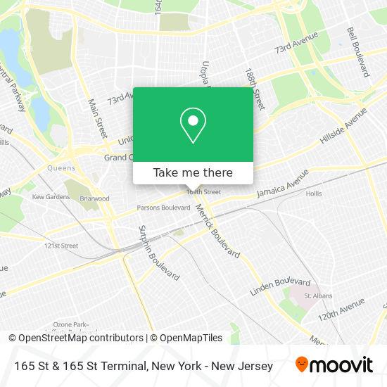 165 St & 165 St Terminal map