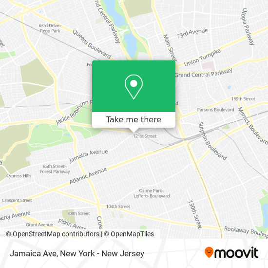 Jamaica Ave map