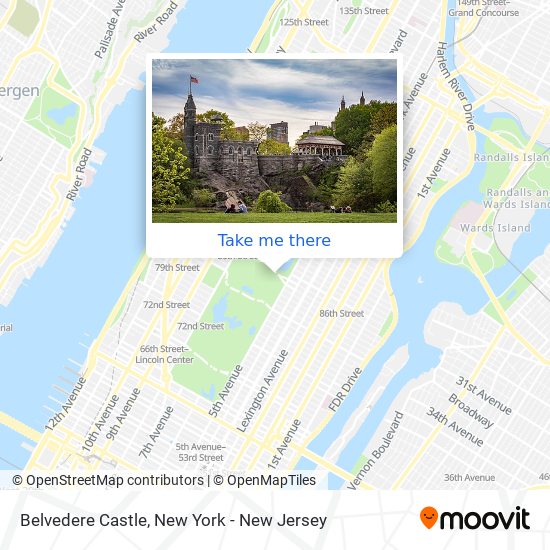 Belvedere Castle map