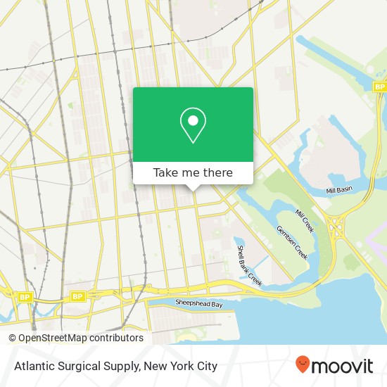Atlantic Surgical Supply map