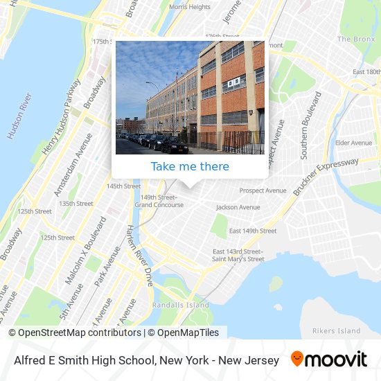 Alfred E Smith High School map