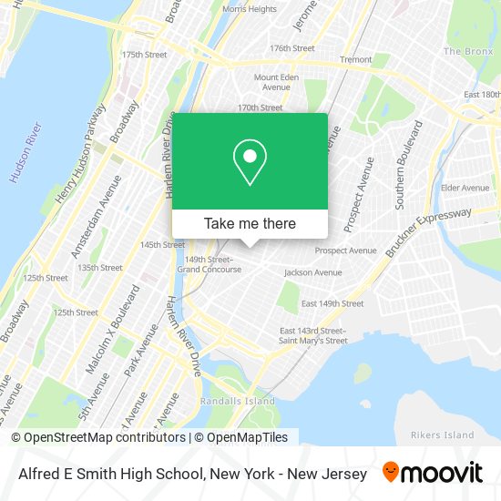 Alfred E Smith High School map