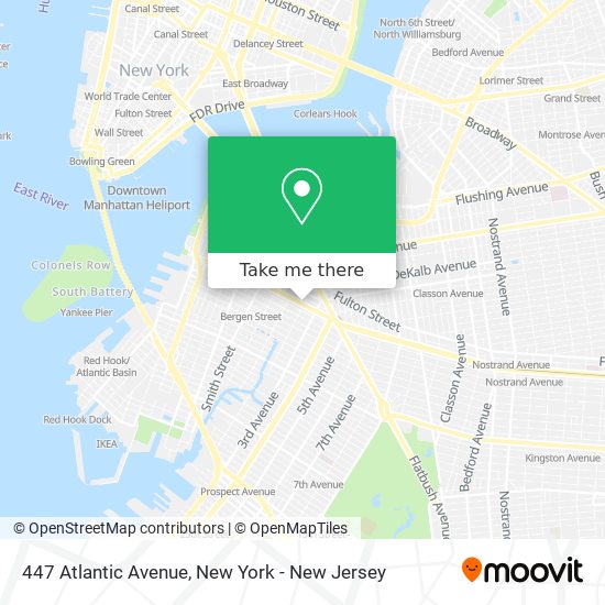 Mapa de 447 Atlantic Avenue