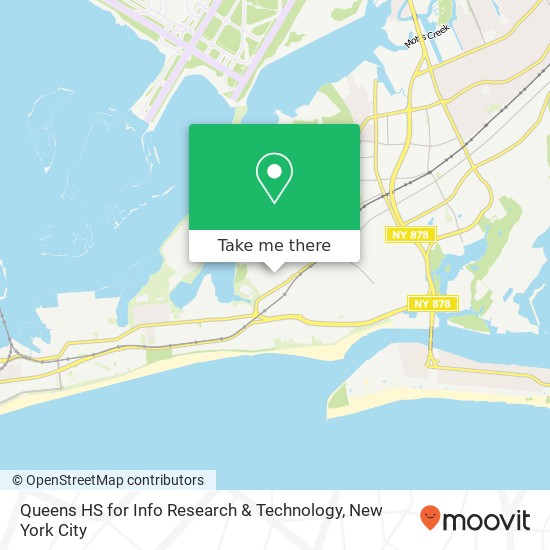 Mapa de Queens HS for Info Research & Technology