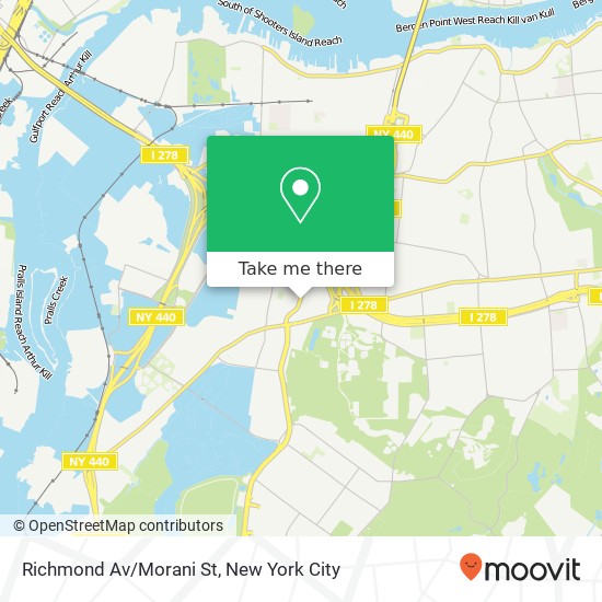 Richmond Av/Morani St map